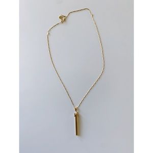 Stella & Dot Gold Rebel Pendant Necklace